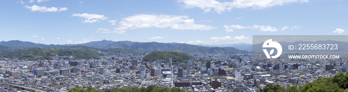 松山市のパノラマ風景