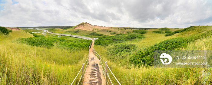 Sand dunes. Cavendish Beach, PEI National Park, Prince Edward Island, Canada