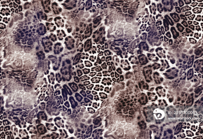 Seamless leopard pattern, animal print.