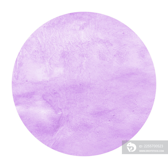 带污渍的紫色手绘水彩圆形边框背景纹理