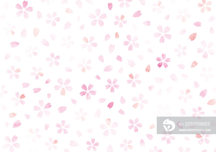桜　水彩　テクスチャ　背景　ピンク