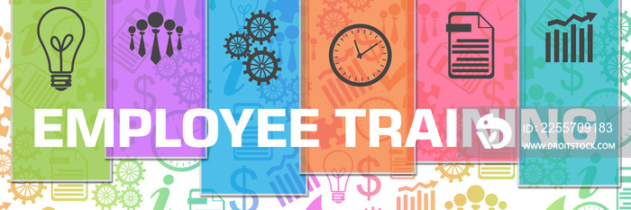 Employee Training Business Symbols Colorful Texture Stripes