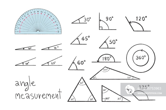 手绘角度测量
