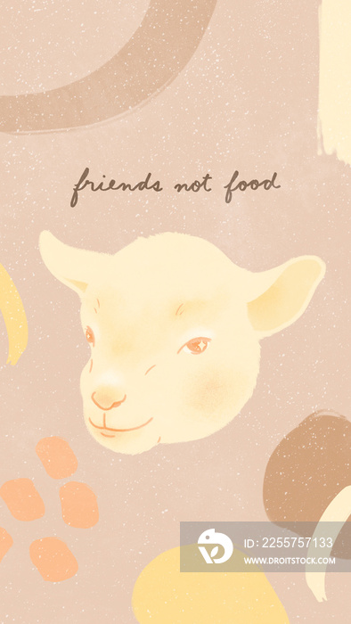 friends not food cute smiling lamb