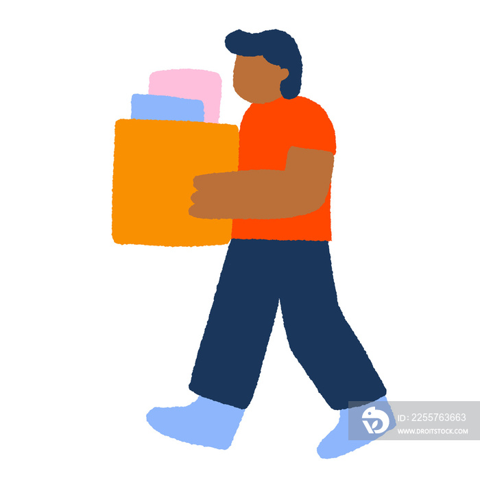 Moving home illustration