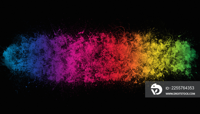 rainbow paint background element