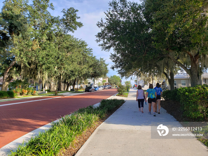 Views of Downtown Clermont, Florida in Summer