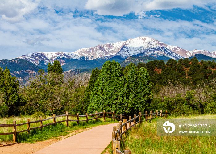 Pikes Peak View from Garden of the Gods Colorado