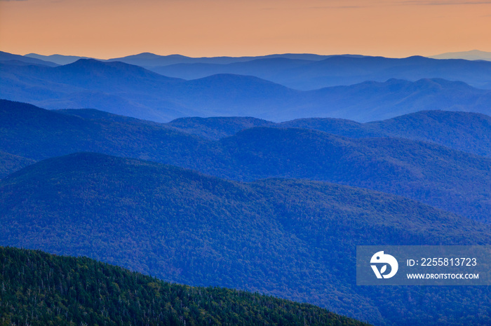 Distant mountain range