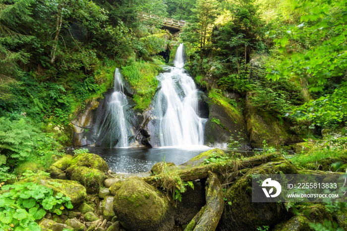 waterfall at Triberg in the black forest area Germany