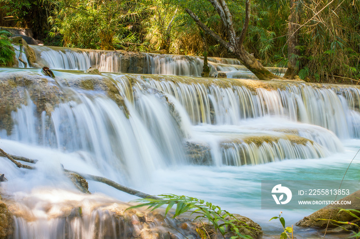 Kuang Si Waterfalls, Luang Phrabang, Laos.