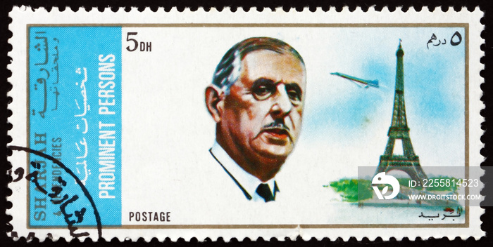 Postage stamp Spain 1971 Charles de Gaulle