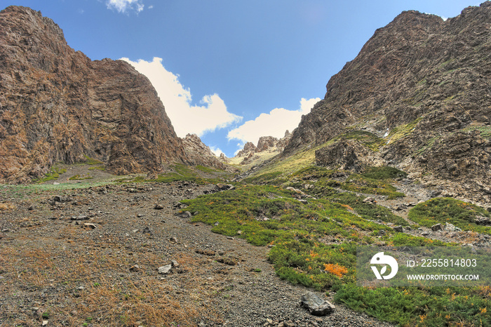 Yolyn Am  -  gorge in the Gurvan Saikhan Mountains of southern Mongolia.