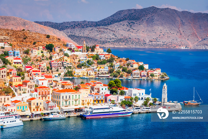 Rhodes, Greece - Colored island of Symi