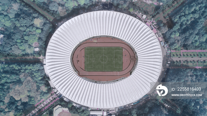 Football stadium in downtown Jakarta