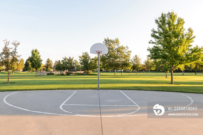 basketball court in the park