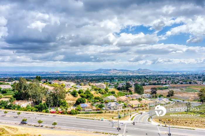 heading north into southern California inland empire