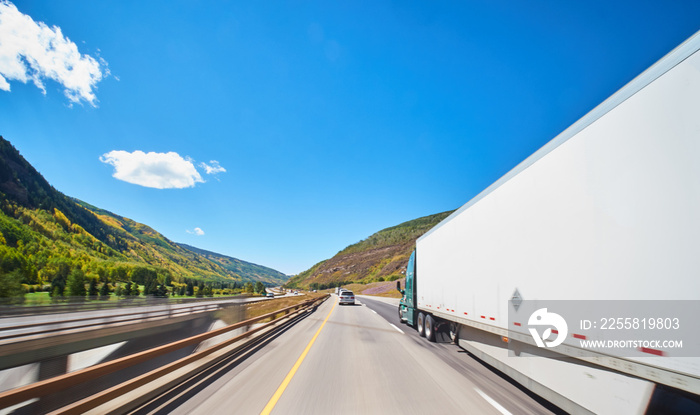 large freight truck on highway