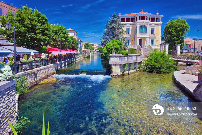 L’Isle sur la Sorgue, a town in Provence, France, famous for antiques