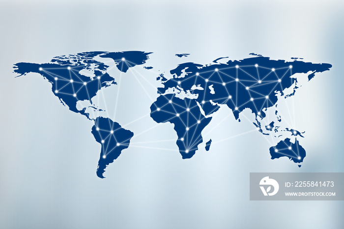 Global networking symbol of international communication, Elements of this image furnished by NASA