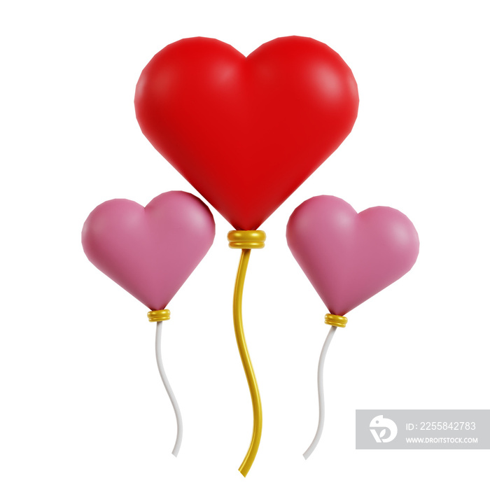 3d balloon valentine icon