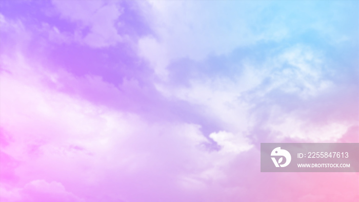 Soft cloud dreamy psychic pastel colored gradient background.