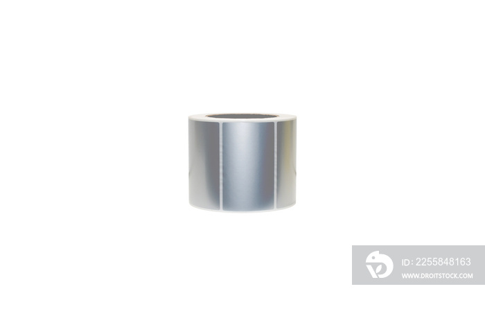 Gray label roll with Clipping Path