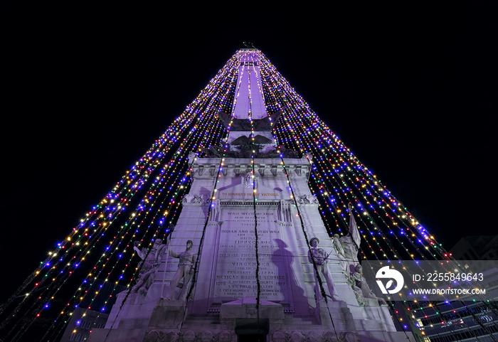 Indianapolis Night Circle of Lights