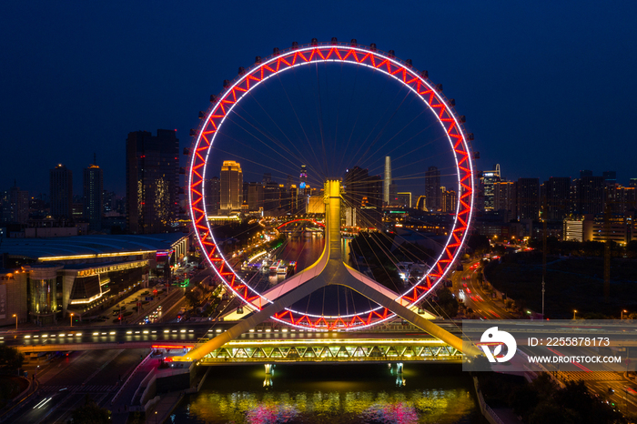 天津城市夜景