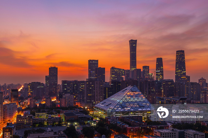 北京城市夜景