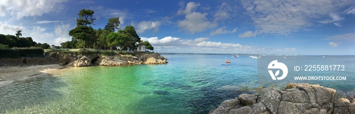 sur la côte de Beg Meil à Bot Conan Fouesnant en Finistère Bretagne France