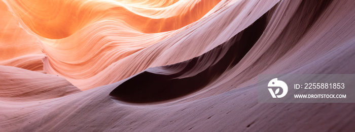 Antelope Canyon, Arizona - abstract background with details in sandstone.