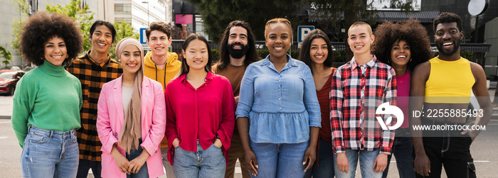 Group portrait of people Diversity team union