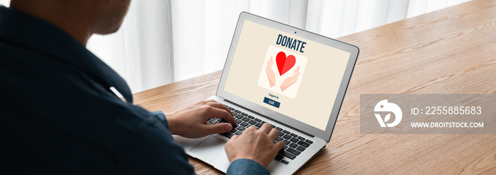 Online donation platform offer modish money sending system for people to transfer on the internet