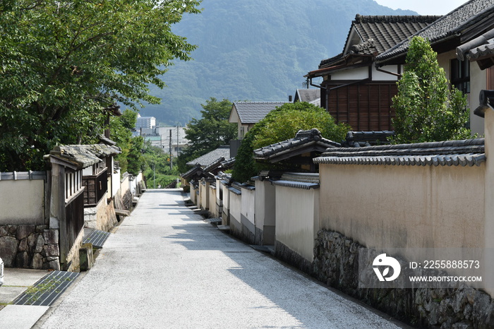 岡山県高梁市の武家屋敷街