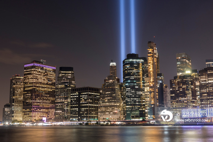 Tributo a 911_Torres Gemelas con Luz