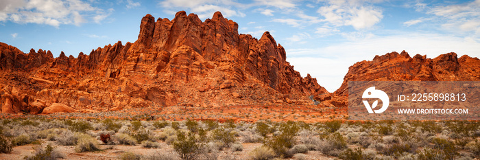 Valley of Fire Sandstone Mountain Landscape