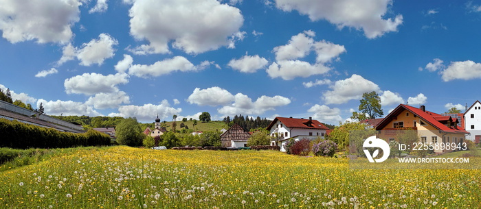 Dorf Titting im Anlautertal, Altmühltal