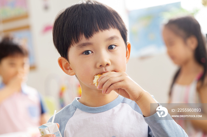 幼儿园小朋友用餐