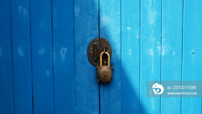 old lock on the door