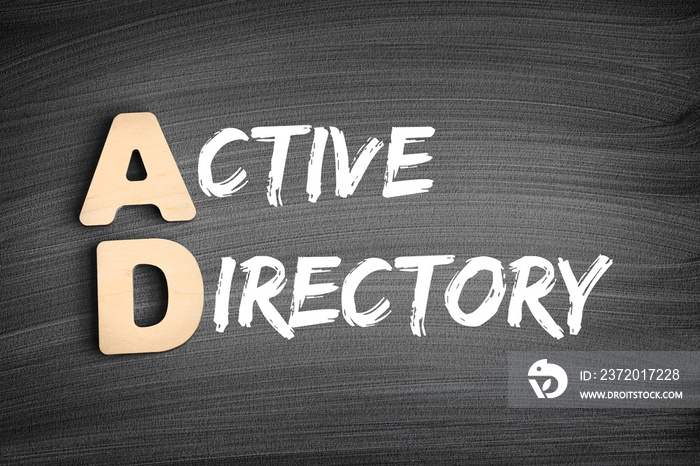 AD-Active Directory首字母缩写，黑板上的技术概念