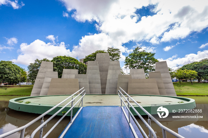 Open air theater in Bauru city AKA Vitoria Regia. The city is located in São Paulo state coutryside