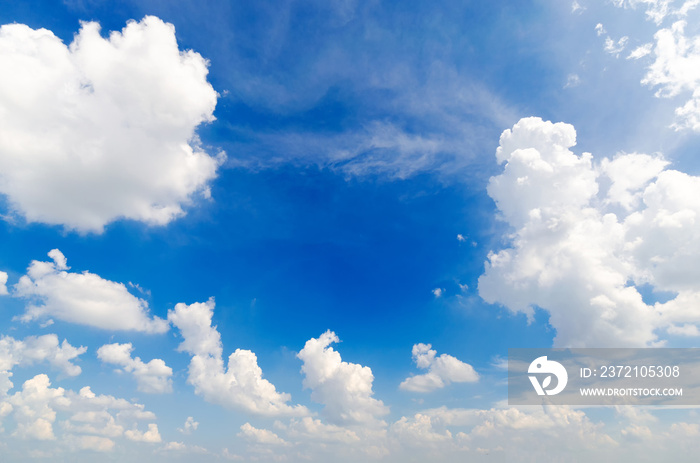 tranquil with beautiful cloud and blue sky background.