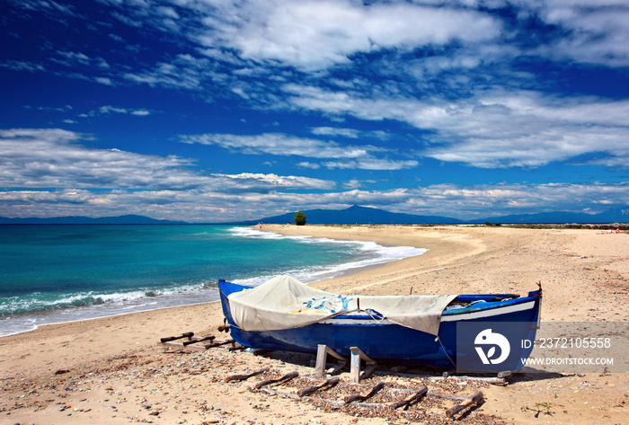 Poseidi beach, Kassandra peninsula, Halkidiki ( Chalkidiki ), Macedonia, Greece 