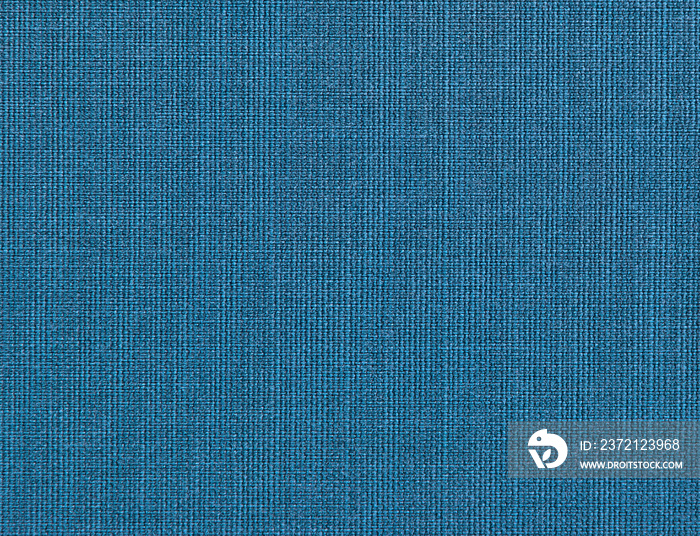 textured background of blue natural textile   