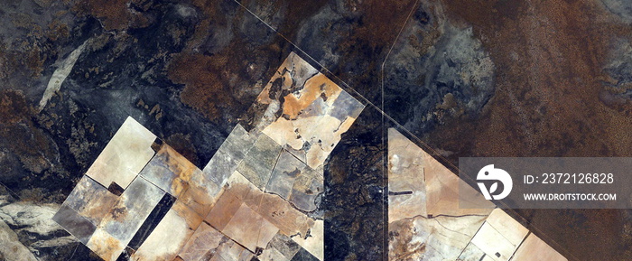 dystopian landscapes, abstract photography of the deserts of Africa from the air. aerial view of des