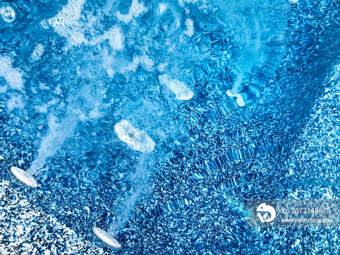 Close-Up Of Whirlpool Bubble In Hot Tub