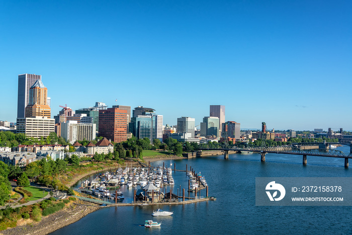 Marina and Downtown Portland, Oregon