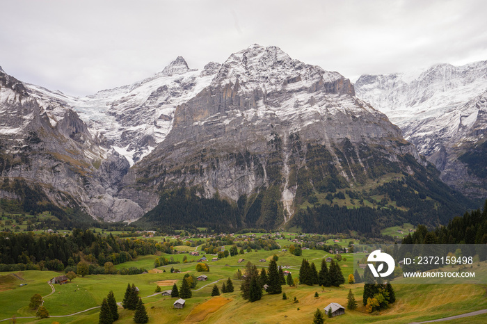 Gletscherdorf Grindelwald ,Heimat von Eigernordwand und Bergführern. Ferienort für Wanderer und Wint