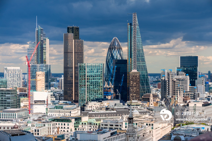 The City of London in the afternoon